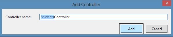 Adding Web API Controller
